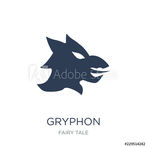 500x500 Gryphon Icon Trendy Flat Vector Gryphon Icon On White Background