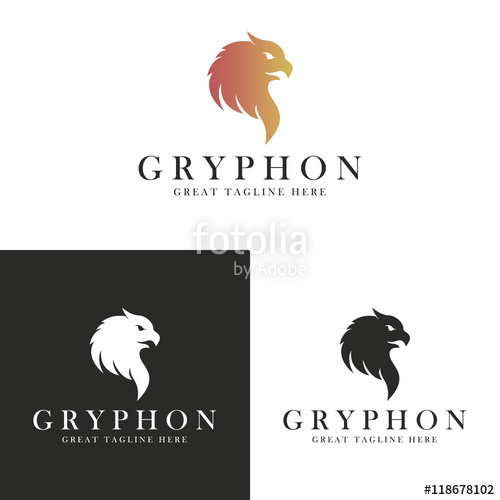 500x500 Gryphon Logo Gryphon Head Stock Image And Royalty Free Vector