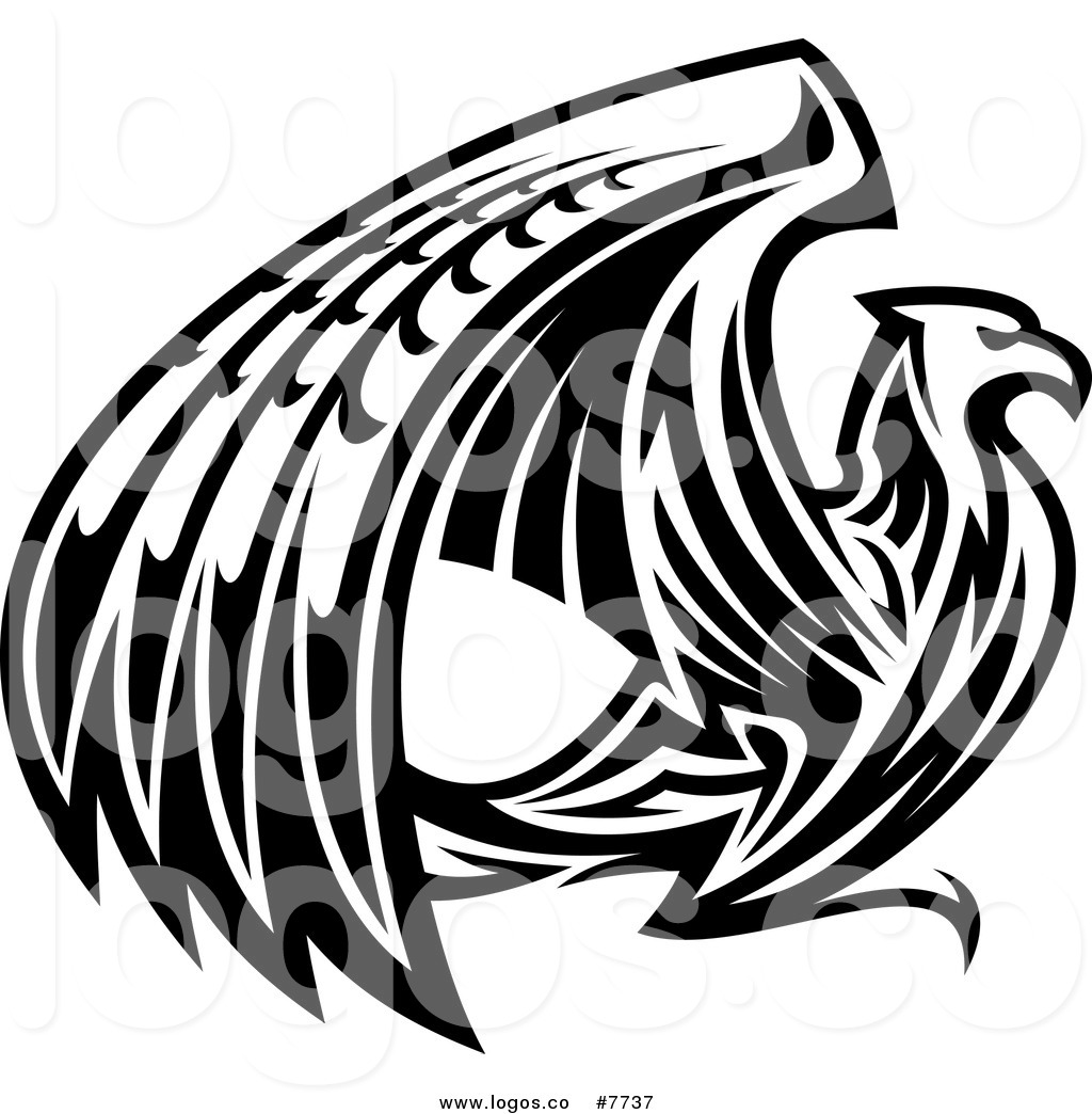 1024x1044 Royalty Free Vector Of A Black Griffin Or Eagle Logo