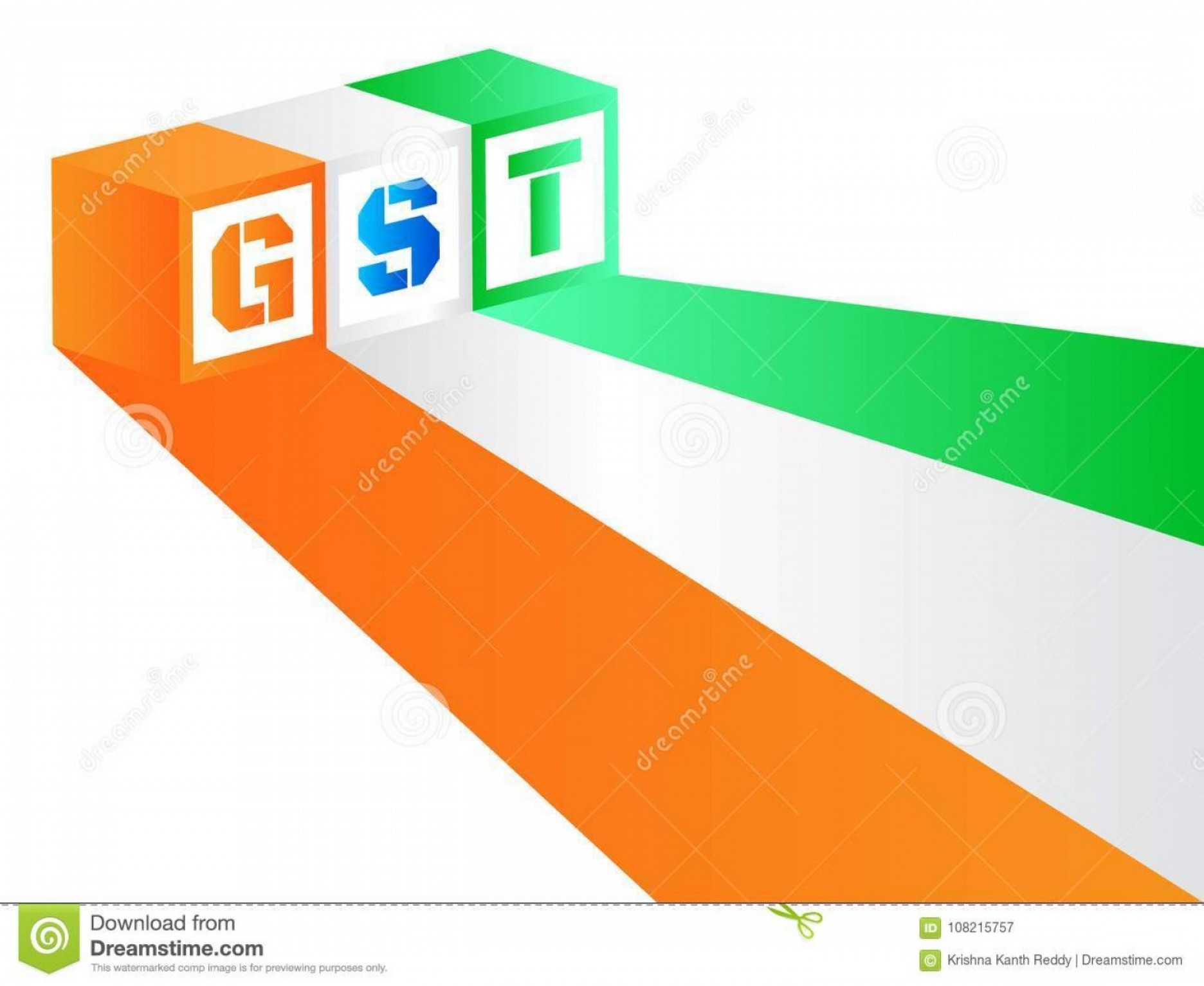 Vector Illustration Goods Services Tax Gst Orange White Blue Green 1872x1533 Vector Illustration Goods Services Tax Gst Orange White Blue Green