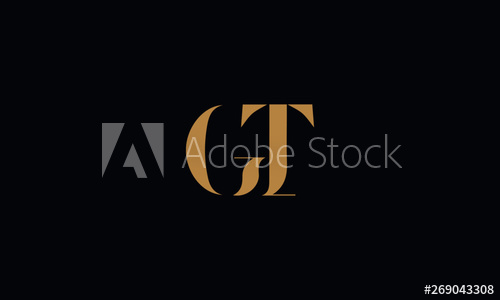 500x300 Gt Logo Design Template Vector Illustration Minimal Design