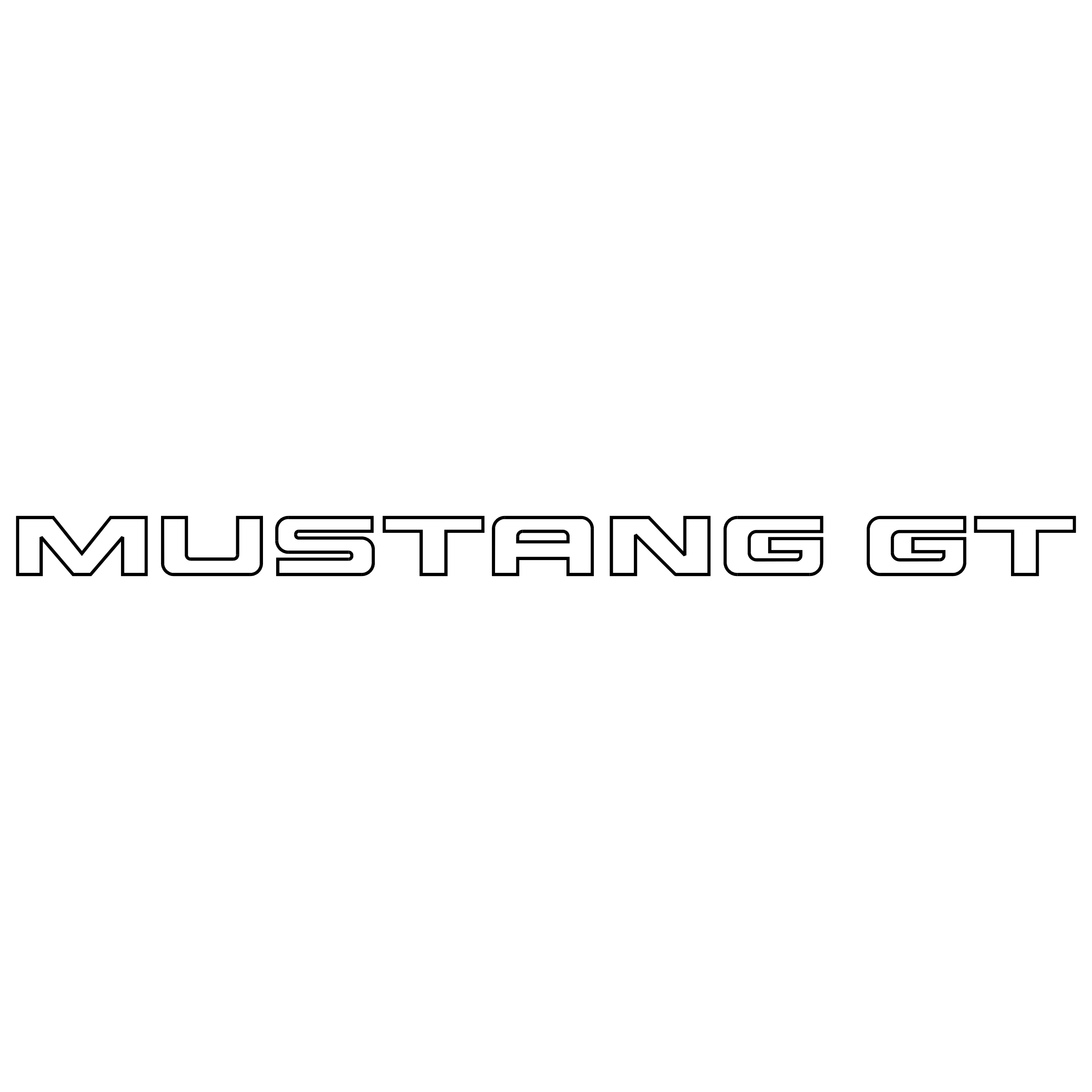 2400x2400 Mustang Gt Logo Png Transparent Vector