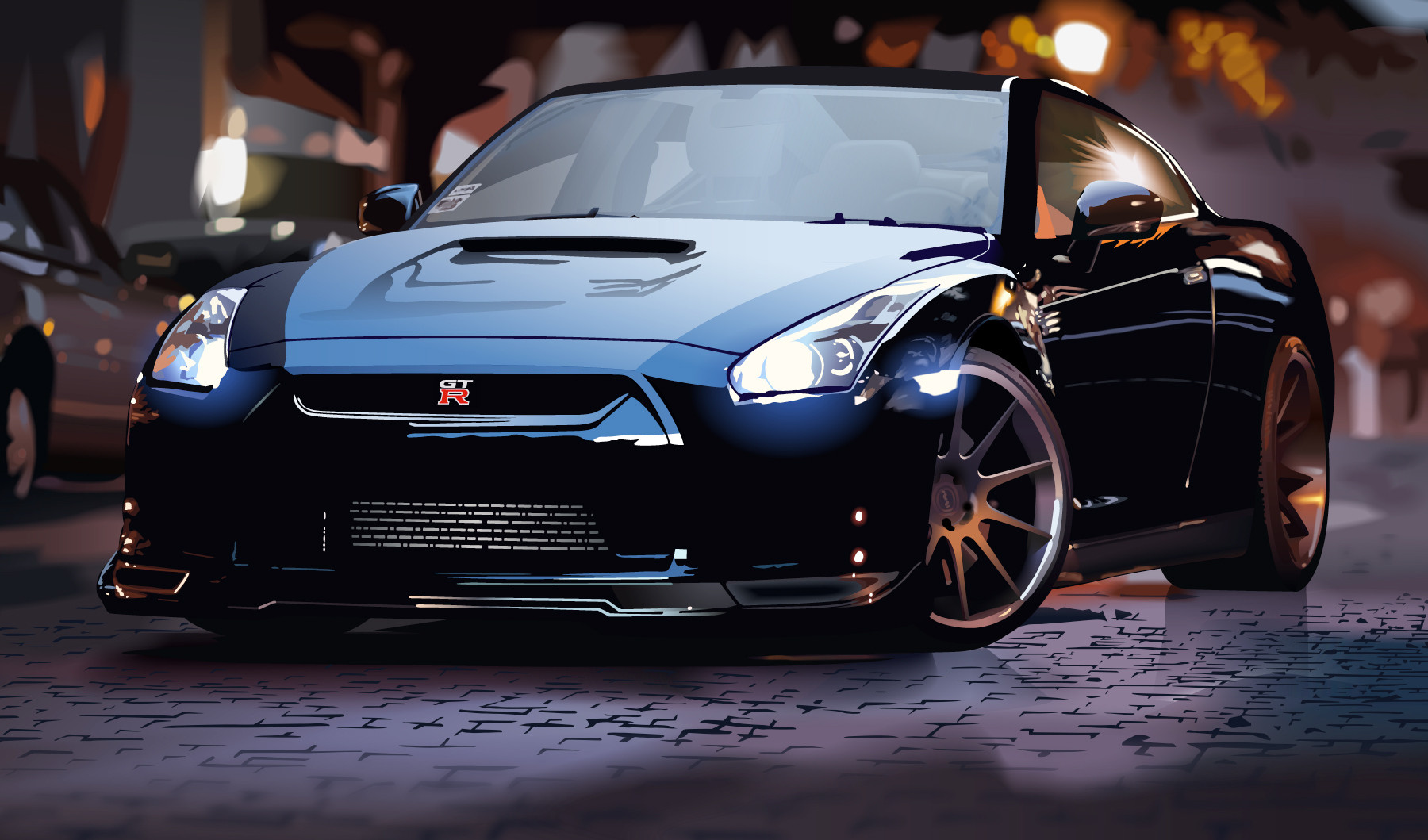 1800x1059 Nissan Gtr Vector Practice Vectorart