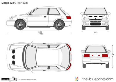 400x283 Mazda Gtr Vector Drawing