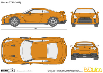400x283 Nissan Gt R Vector Drawing