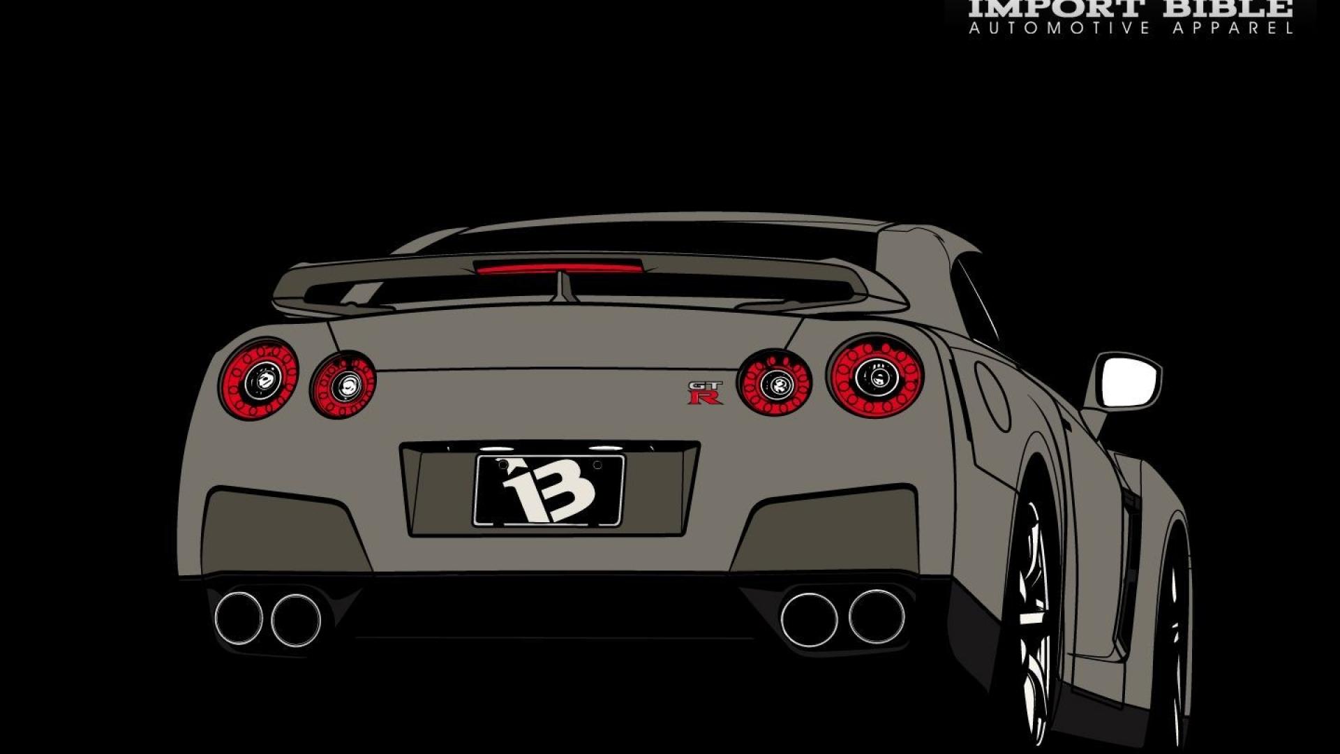 1920x1080 Vector Nissan Gt R Wallpaper