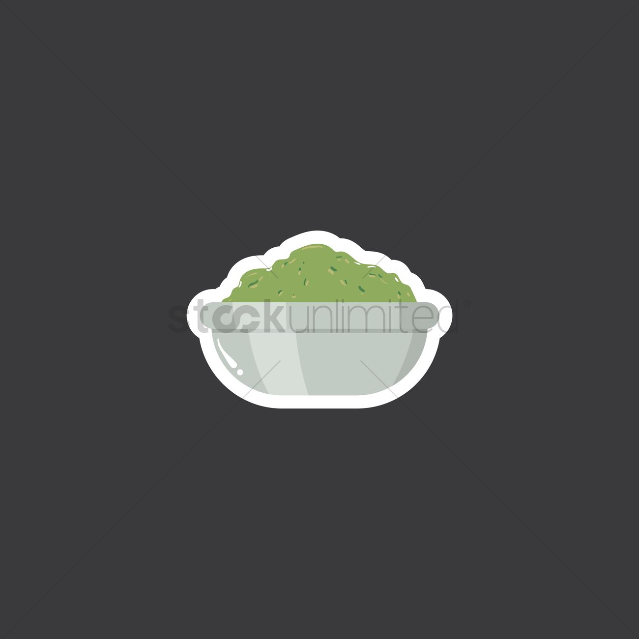 1300x1300 Guacamole Vector Image