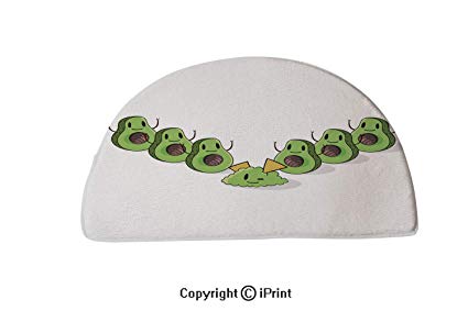 425x283 Lefedzyljhgo Mat Half Circle Thin Door Rug Semicircle