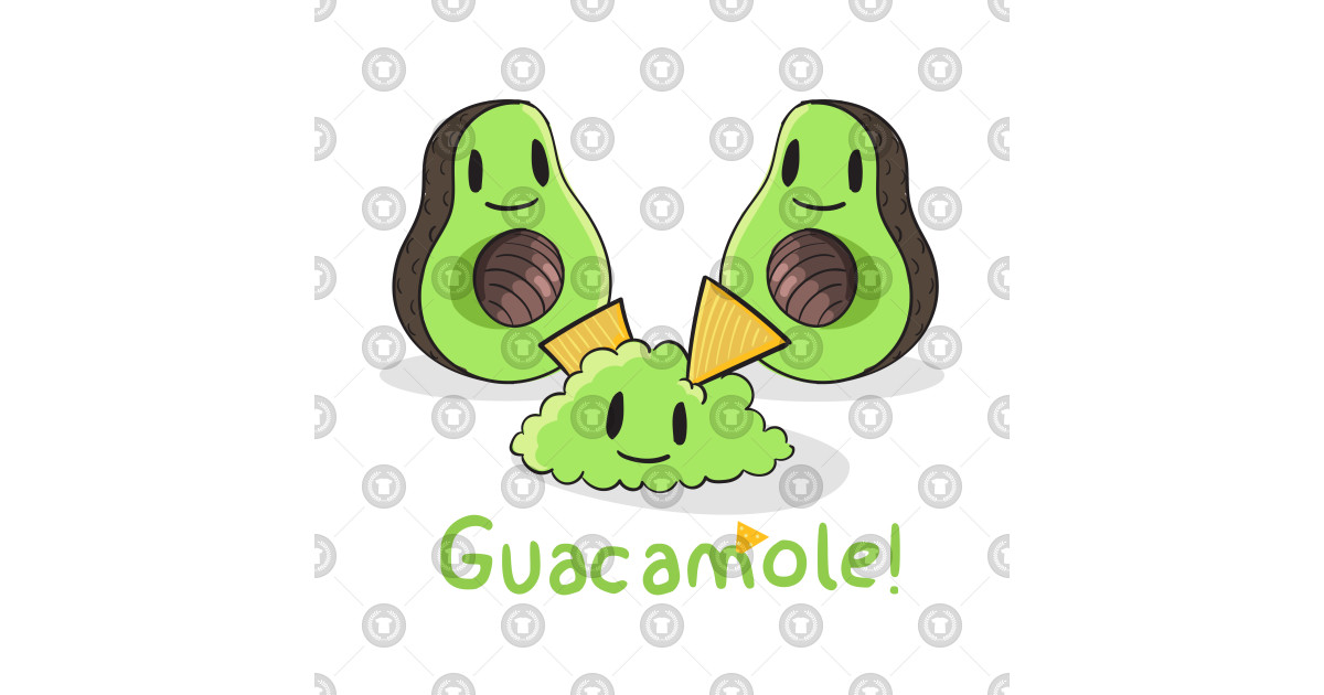 1200x630 Cute Guacamole Avocado Vector