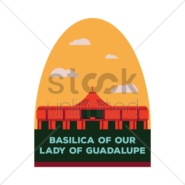 600x600 Basilica Of Our Lady Of Guadalupe Vector Image