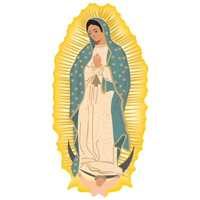 400x400 Virgen De Guadalupe Vector, Virgen De Guadalupe Logo