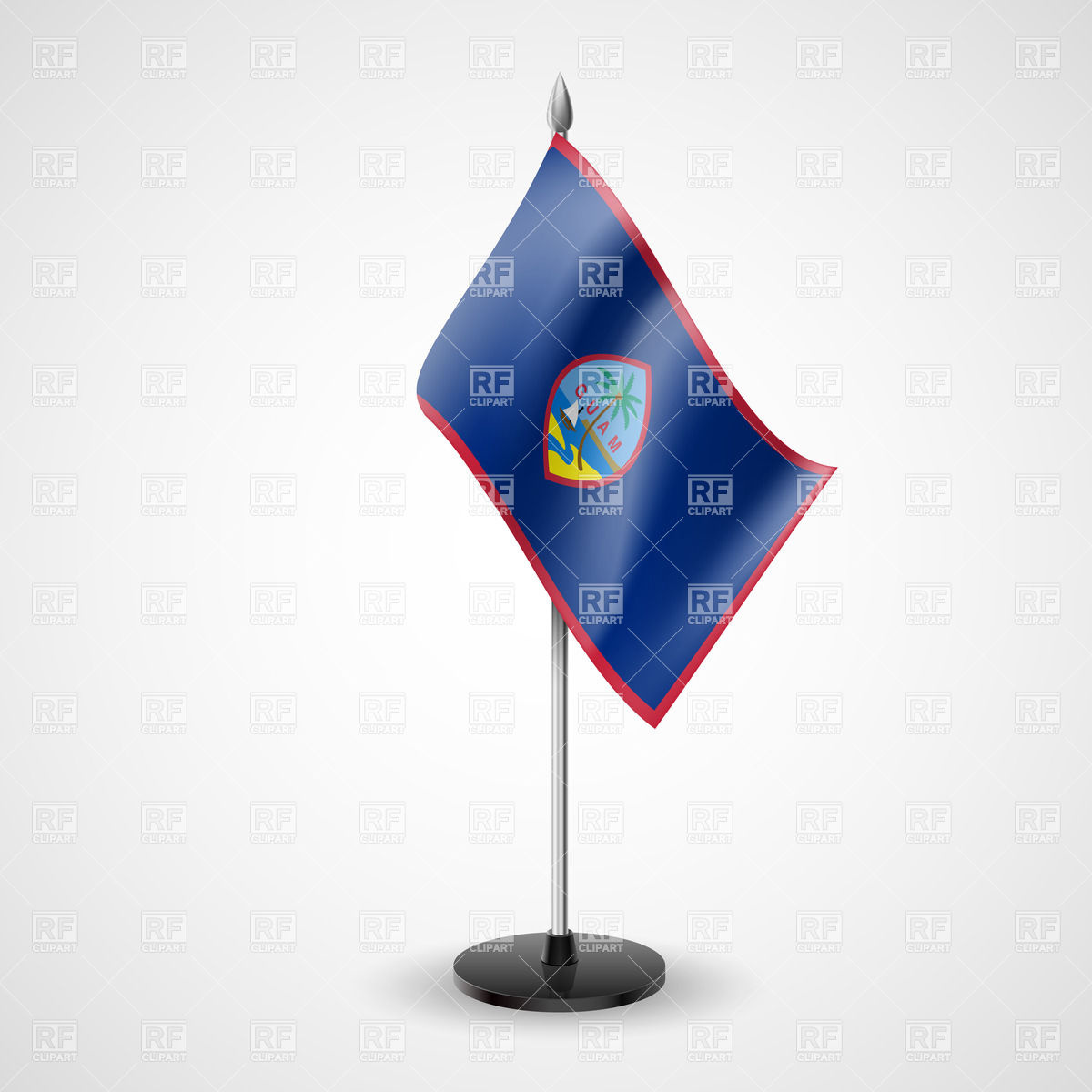 1200x1200 State Table Flag Of Guam Vector Image Of Objects Dvarg