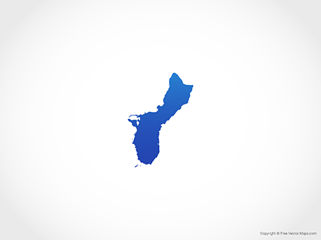 460x345 Vector Map Of Guam