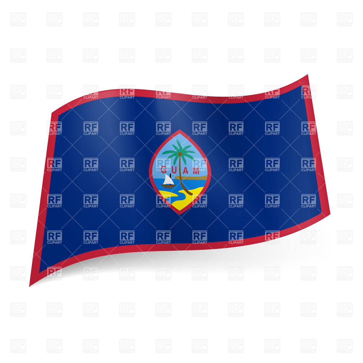 1200x1200 Flag Of Guam Vector Image Of Signs, Symbols, Maps Dvarg