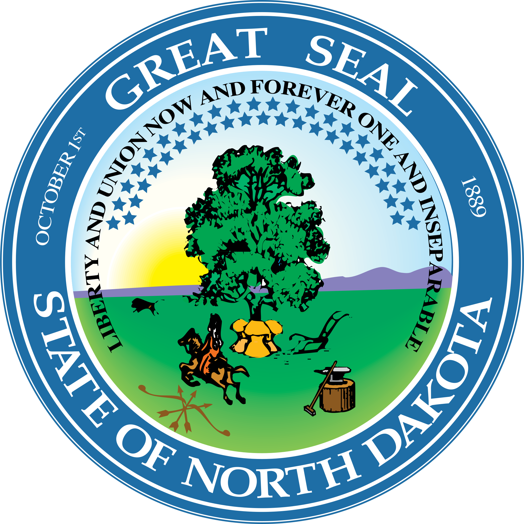 2200x2200 North Dakota State Seal Png Vector