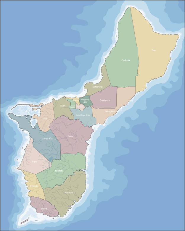625x781 Map Of Guam Vector Premium Download