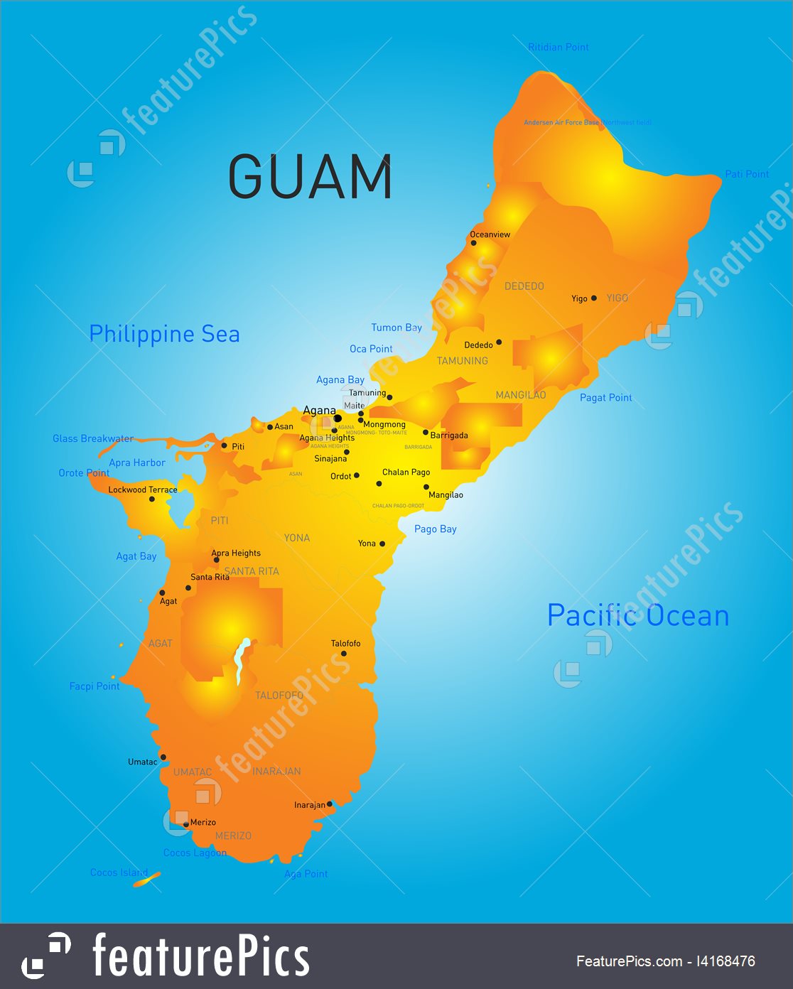 1116x1392 Signs And Info Guam Map