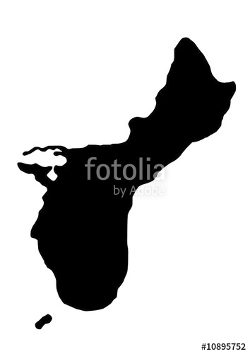 354x500 Vector Map Of Guam Stock Image And Royalty Free Vector