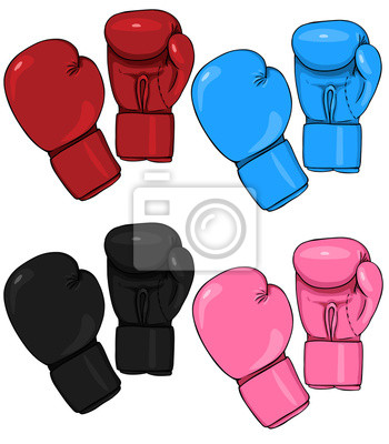Vector Conjunto De Guantes De Boxeo De La Historieta Pinturas Para 350x400 Vector Conjunto De Guantes De Boxeo De La Historieta Pinturas Para