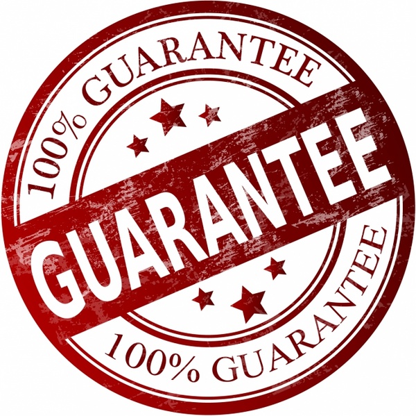 600x599 Guarantee Stamp