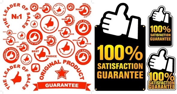589x315 Percent Guarantee Free Vector Download