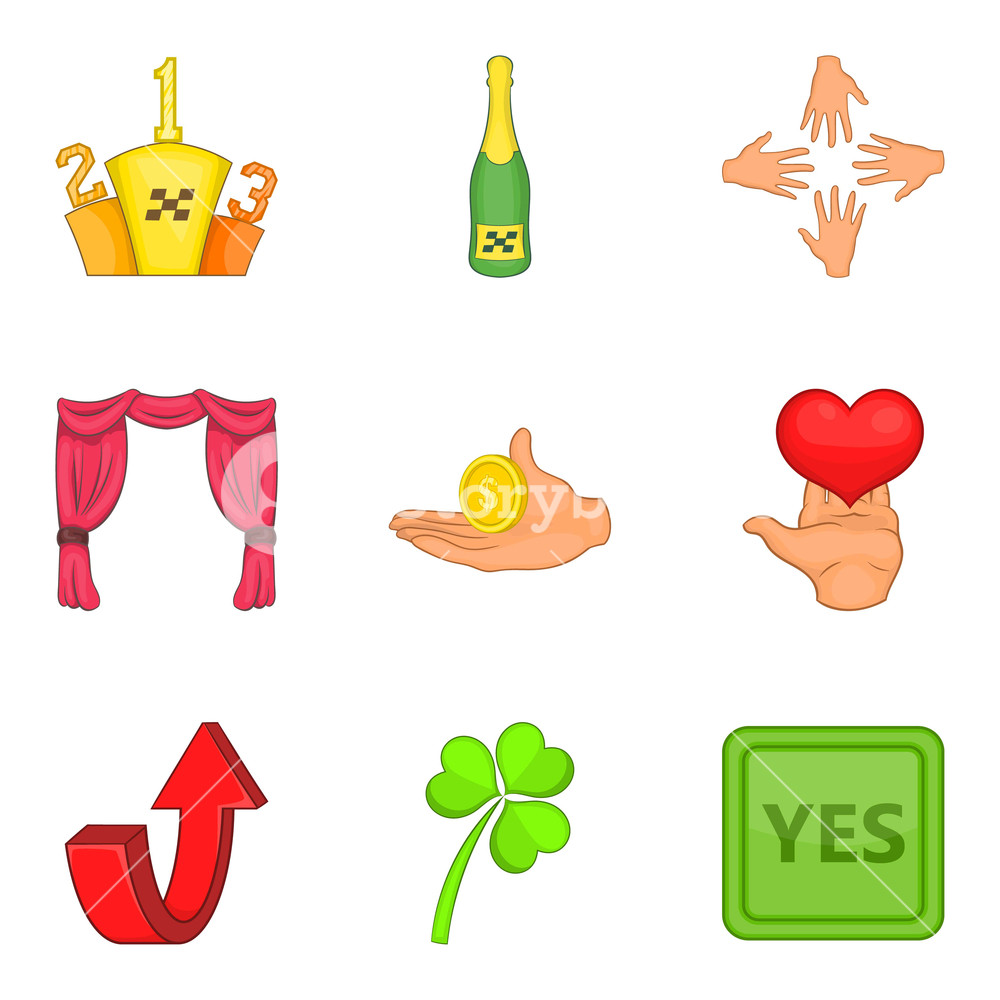 1000x1000 Quality Guarantee Icons Set Cartoon Set Of Quality Guarantee