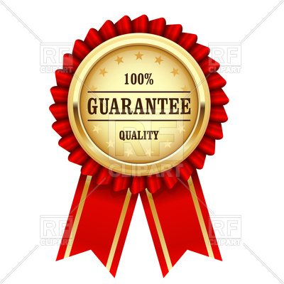 400x400 Award Rosette With Gold Medal And Red Ribbon