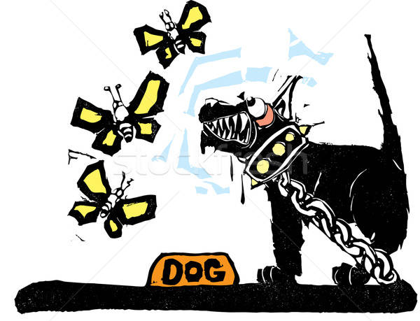 600x459 Guard Dog Vector Illustration Jeffrey Thompson
