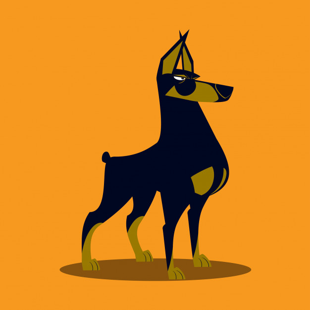 626x626 The Guard Dog Vector Premium Download