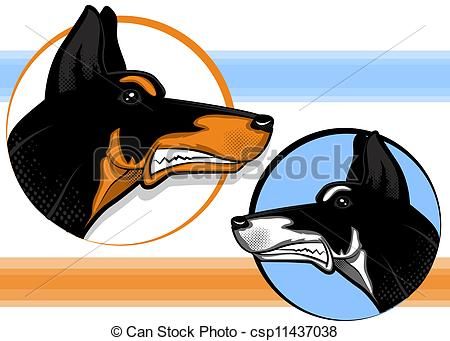 450x341 Vectors Of Doberman Pinscher
