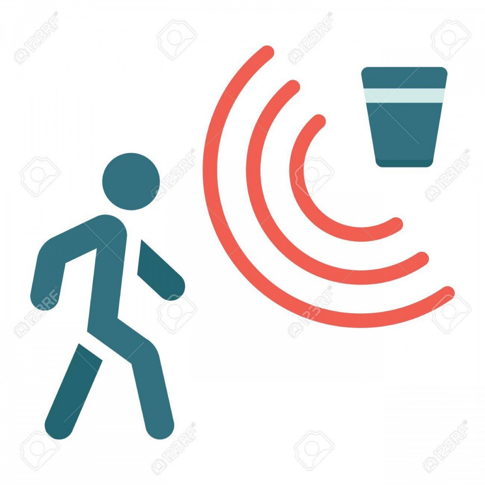 1872x1872 Photostock Vector Motion Detector Flat Icon Security And Guard
