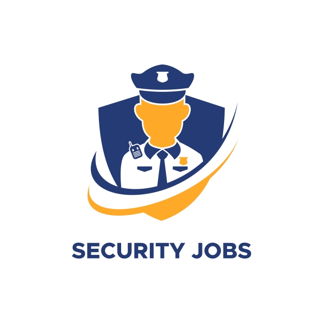 640x640 Security Guard Jobs Logo Vector Template For Free Download