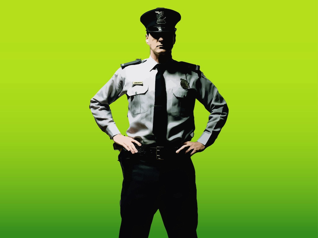 1024x767 Security Guard Vector Vector Art Graphics