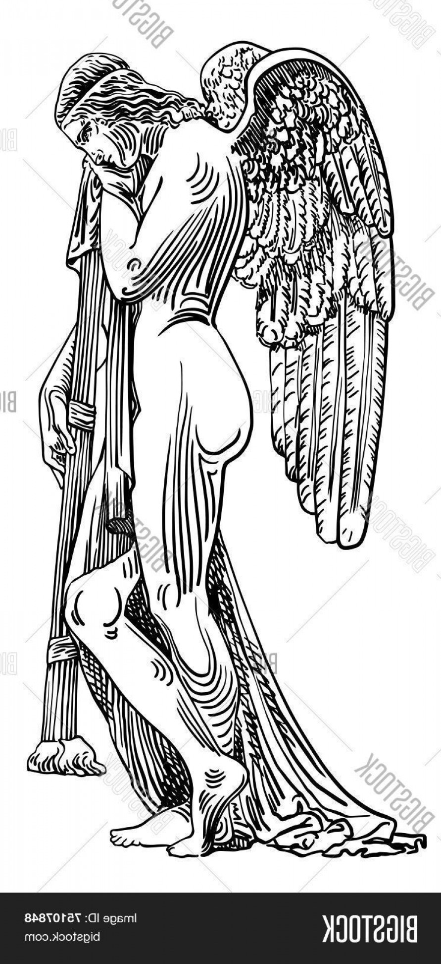 891x1944 Vector Guardian Angel Statue Soidergi