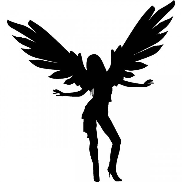 600x600 Collection Of 'guardian Angel Silhouette' Download More Than
