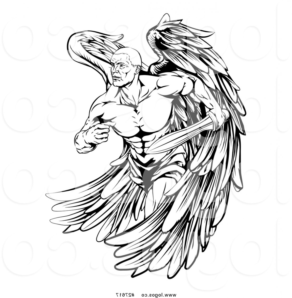 Guardian Angel Vector at Vectorified.com | Collection of Guardian Angel ...