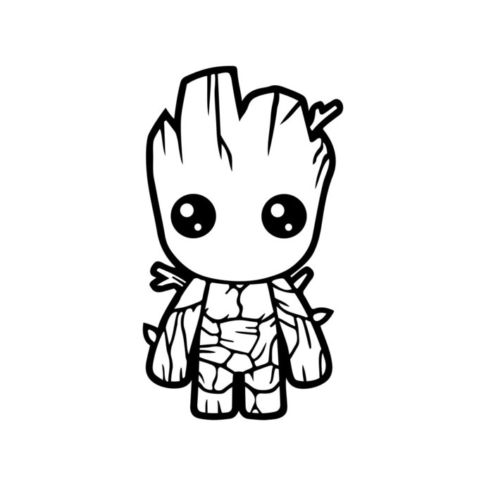 690x690 Baby Groot Guardians Of The Galaxy Graphics Vectordesign