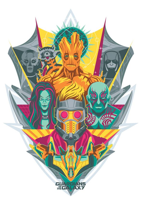 590x853 Guardians Of The Galaxy Vector Poster Guardians Of The Galaxy