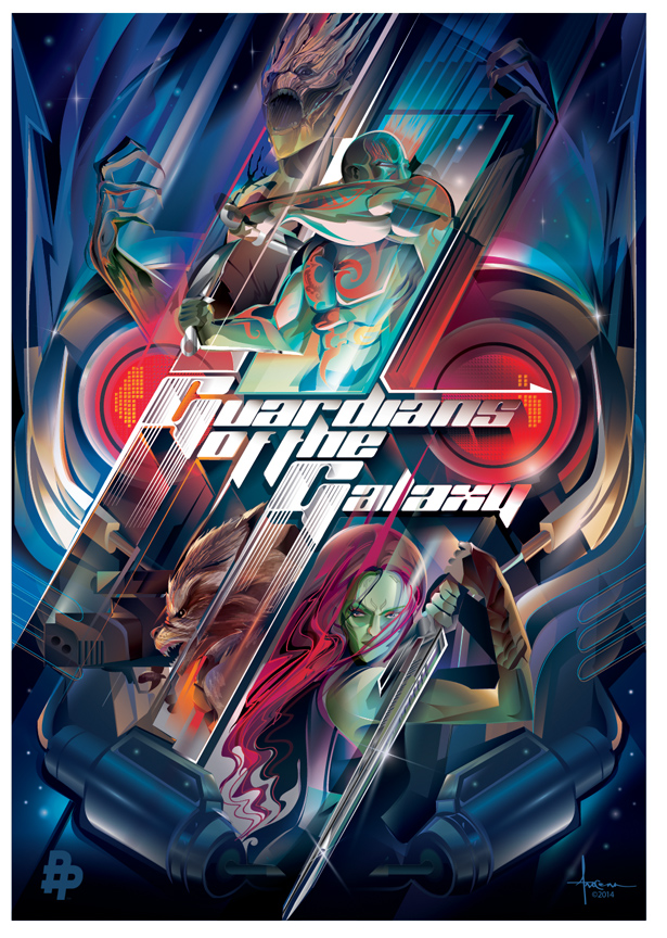 615x864 Guardians Of The Galaxy Vector Tribute On Behance