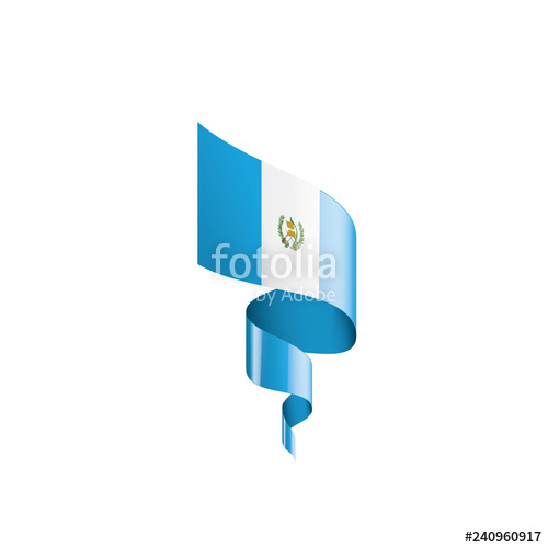 500x500 Guatemala Flag, Vector Illustration On A White Background Stock
