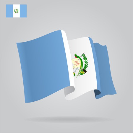 450x450 Flat And Waving Guatemala Flag Vector Royalty Free Vector Graphics