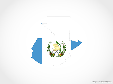 460x345 Vector Map Of Guatemala