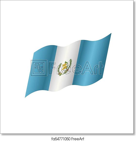 561x581 Free Art Print Of Guatemala Flag, Vector Illustration Guatemala