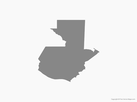 460x345 Vector Map Of Guatemala