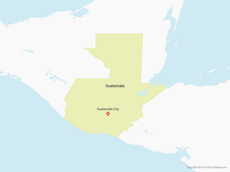 460x345 Vector Maps Of Guatemala Free Vector Maps