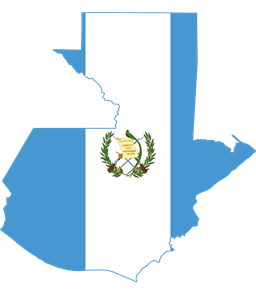 256x300 Flag Map Of Guatemala Logo Vector