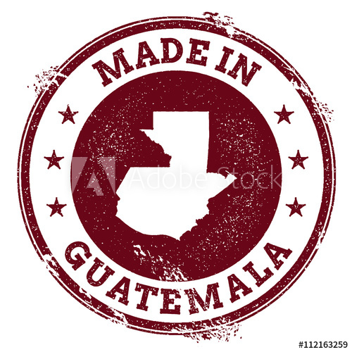 500x500 Guatemala Vector Seal Vintage Country Map St Grunge Rubber