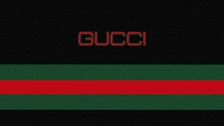 728x409 Hd Wallpaper Red Gucci Logo, Simple, Vector, Vector Graphics