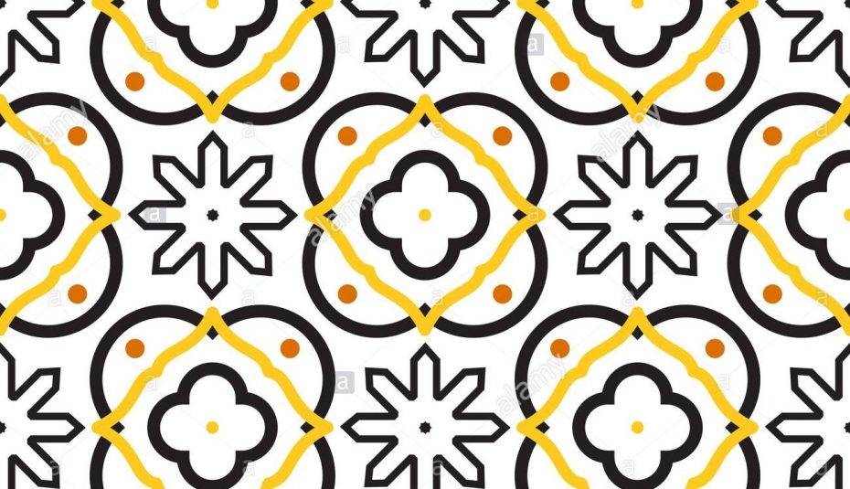 930x535 C Pattern Arabic Dot Hexagon Flowers Design Floral Small