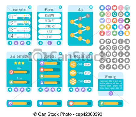 Game Ui Set Complete Menu Of Graphical User Interface Gui 450x389 Game Ui Set Complete Menu Of Graphical User Interface Gui